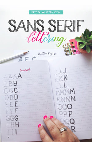 Sans Serif Hand Lettering Tutorial