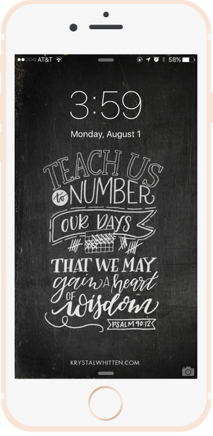Teach Us to Number Our Days • 8/16