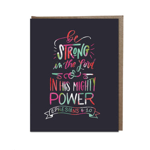 "Be Strong" card