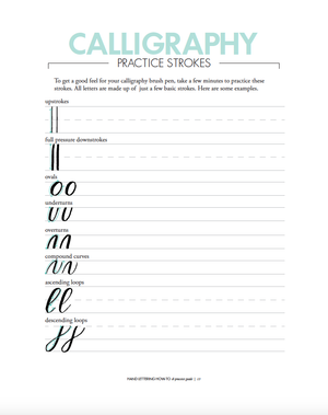 Hand Lettering How-To and Practice Guide