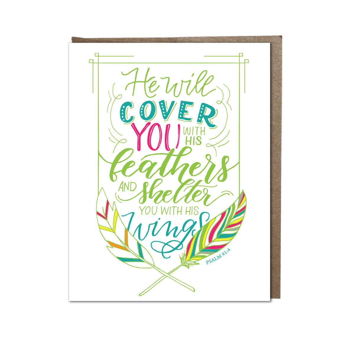 "Feathers" card