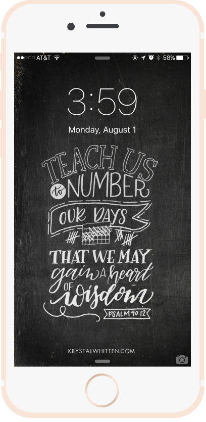 Teach Us to Number Our Days • 8/16