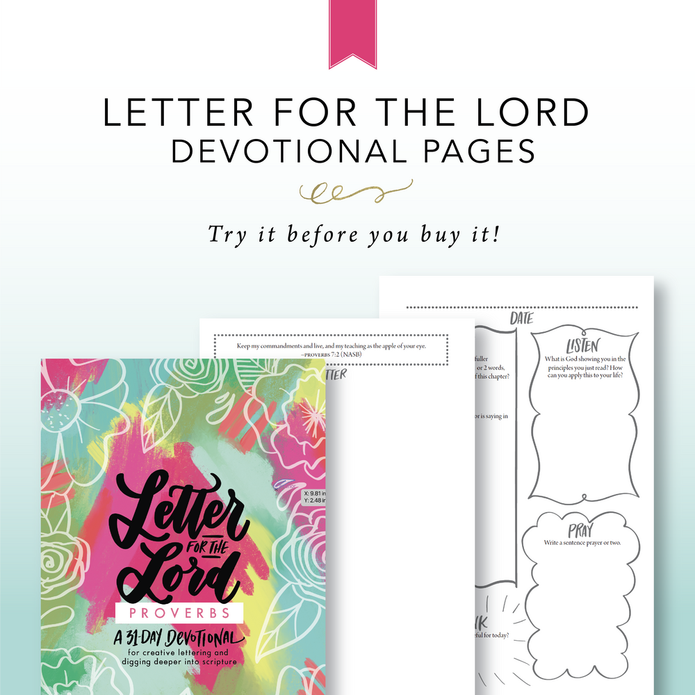 Sample Devotional Pages - Krystal Whitten Studio