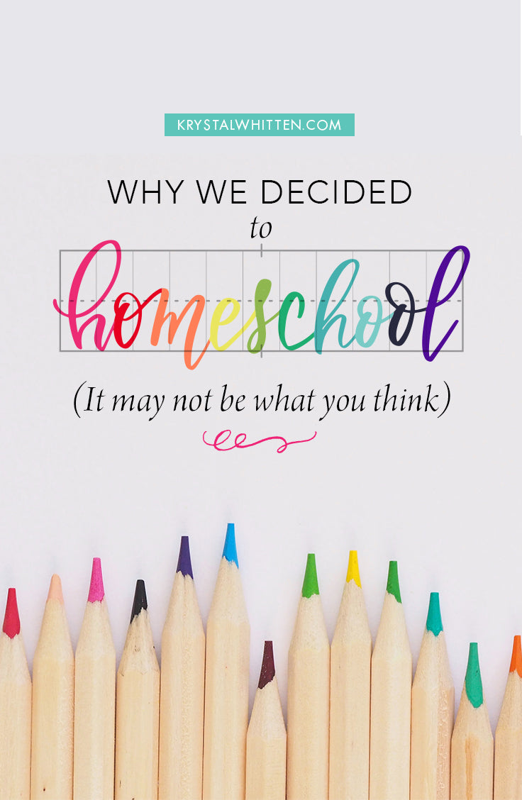 Why We’re Homeschooling (It may not be what you think)