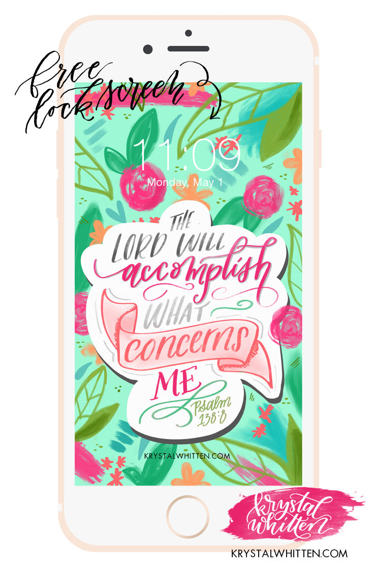 God Will Fulfill His Purpose for You [free lock screen]