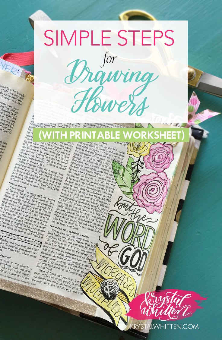 Simple Steps for Drawing Flowers