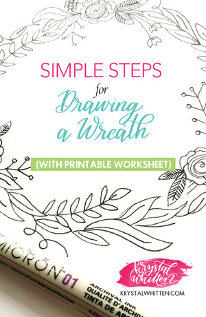 Simple Steps for Drawing a Wreath
