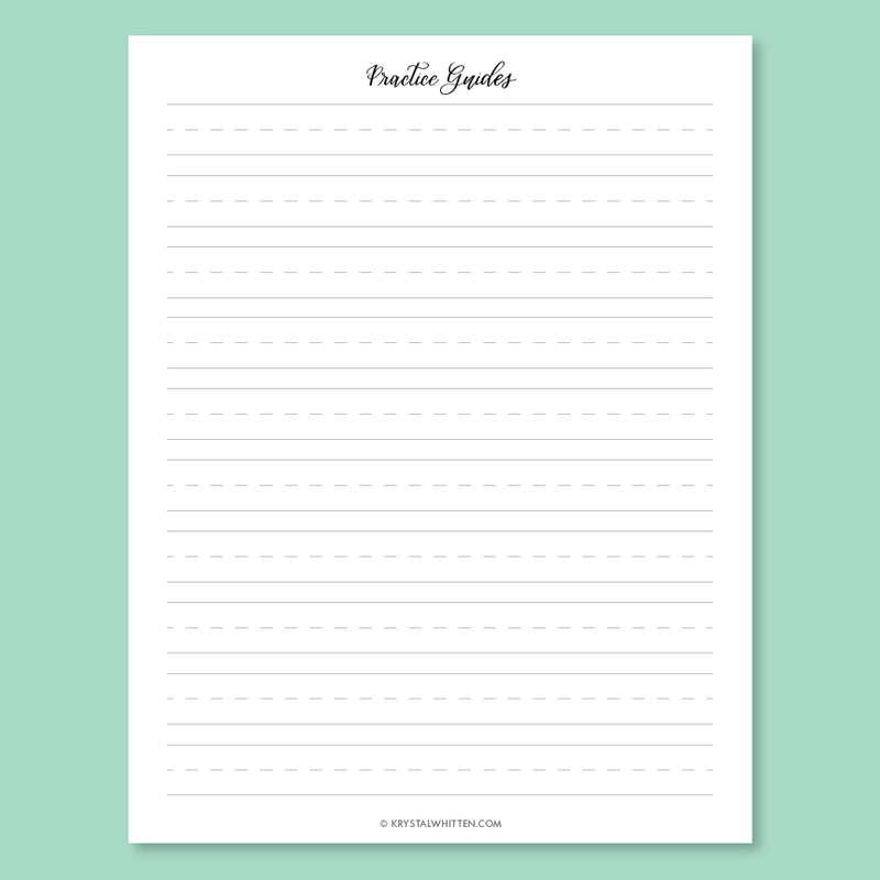 Practice Guides - Krystal Whitten Studio