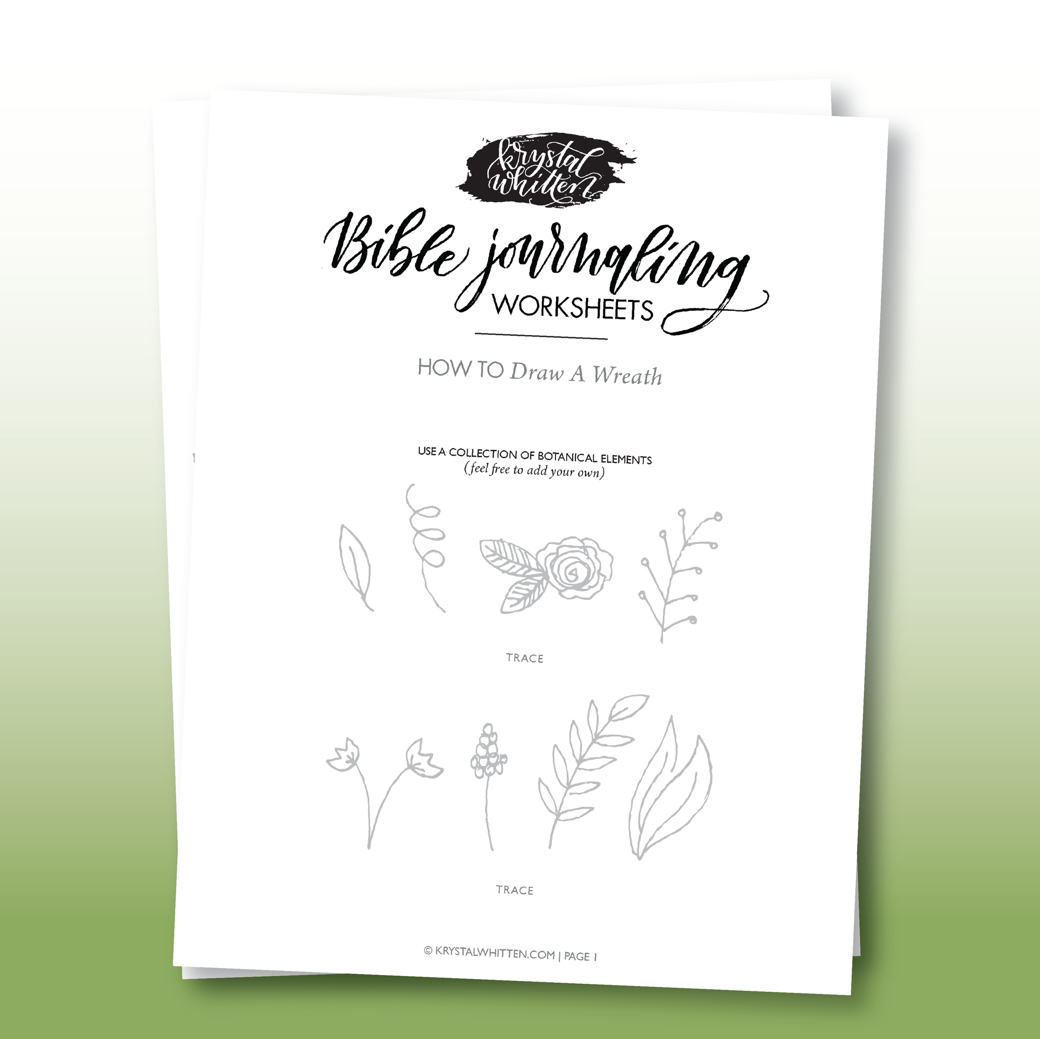 Simple Steps for Drawing a Wreath