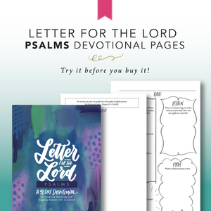 Psalms Devotional Pages