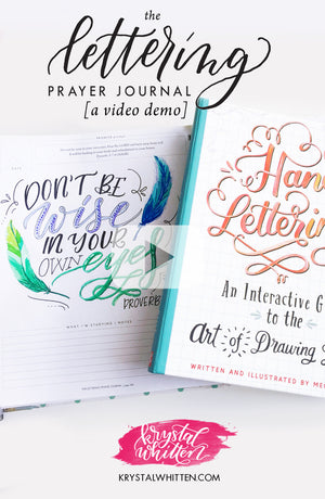 A Lettering Prayer Journal & Hand Lettering Video Demo