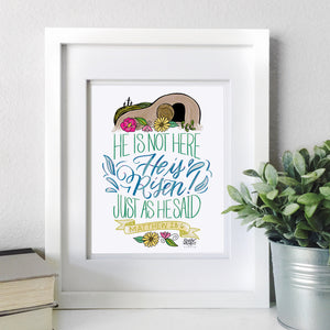 He is Risen art print