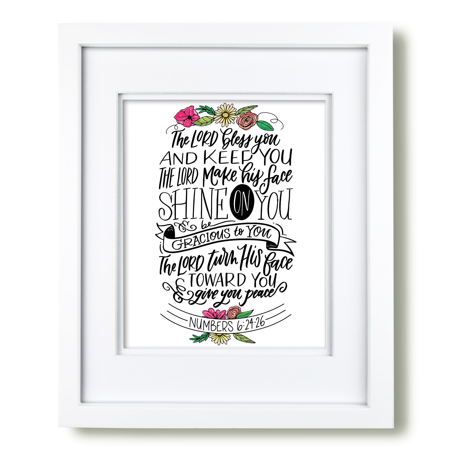 Aaronic Blessing (Numbers 6:24-26) art print