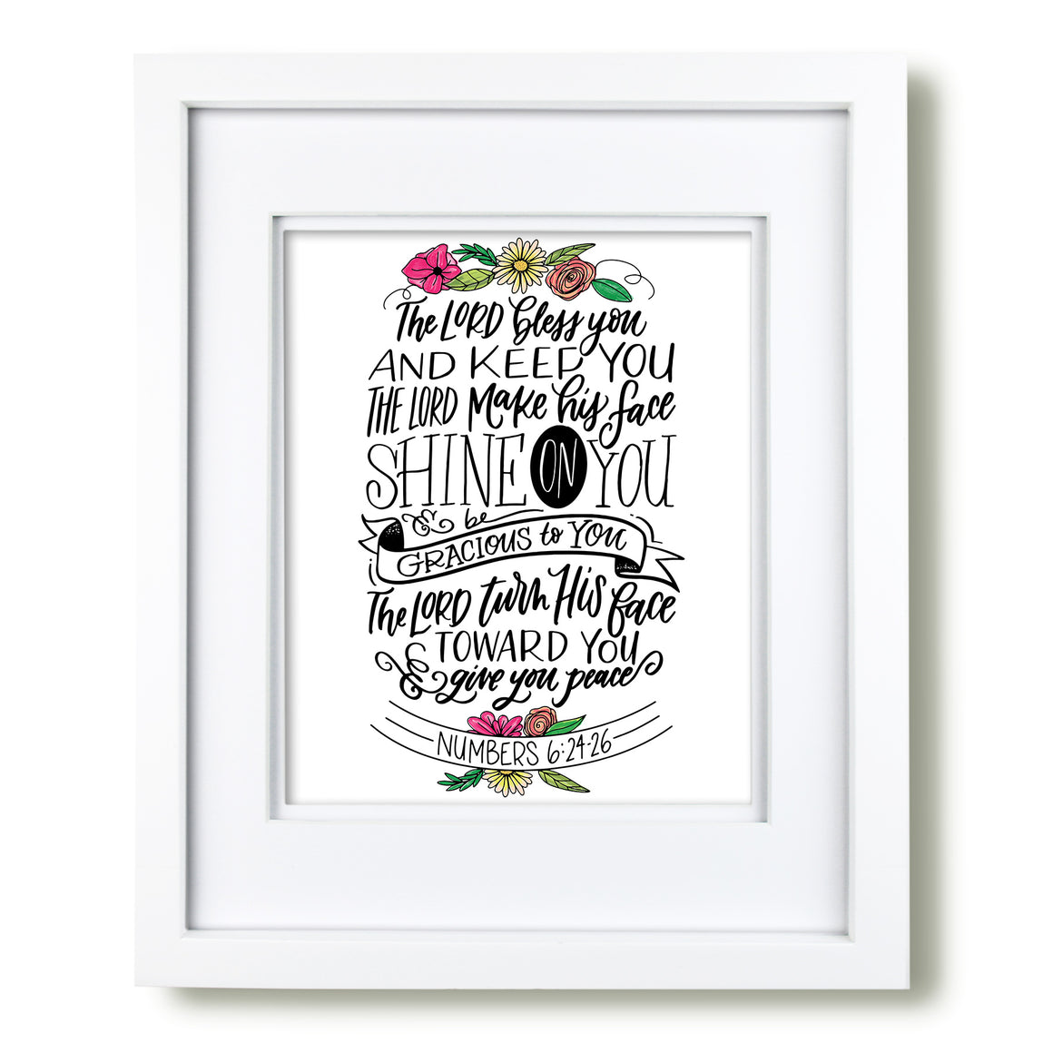 Aaronic Blessing (Numbers 6:24-26) art print