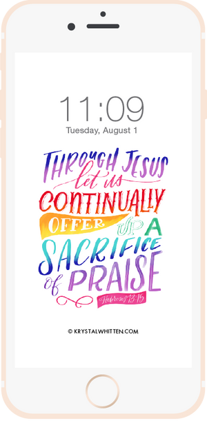 Sacrifice of Praise Lock Screen (8/17)