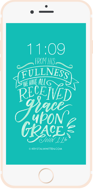Grace Upon Grace Lord Lock Screen (3/18)