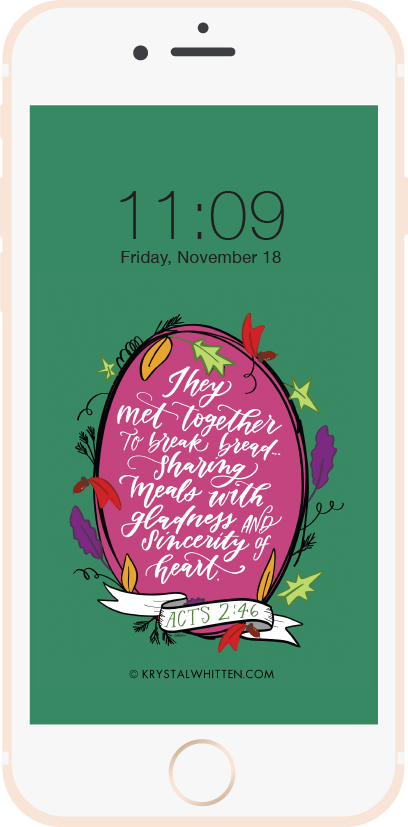 Break Bread Lock Screen (11/19)