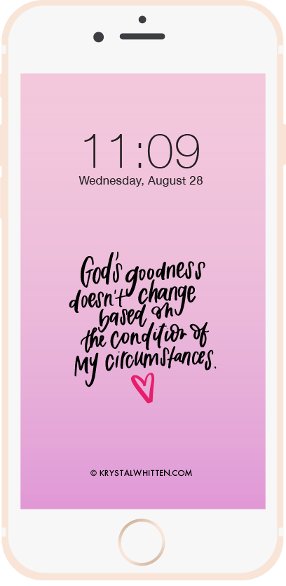 God's Goodness Lock Screen (8/19)
