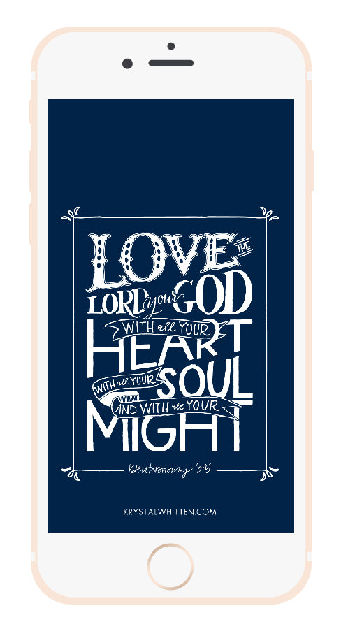 Love the Lord Lock Screen (4/16)