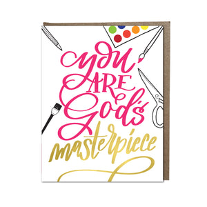 "You are God's Masterpiece" card
