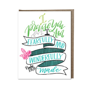 "Fearfully and Wonderfully Made" card