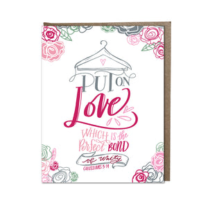 "Put on Love" card