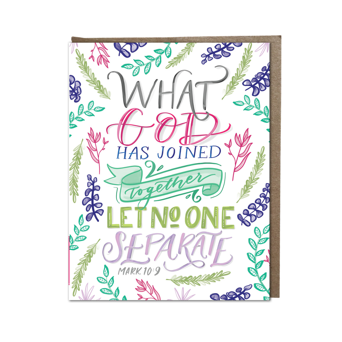"Let No One Separate" card