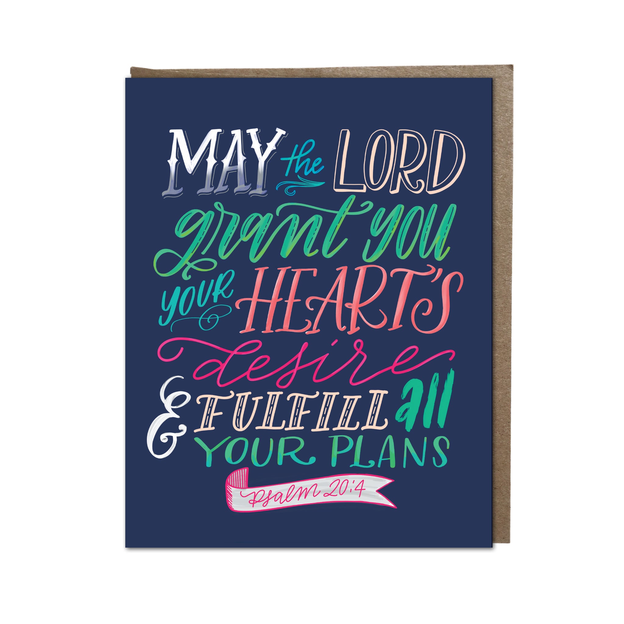 May God Grant You Your Heart’s Desire” card - Krystal Whitten Studio