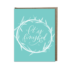"It Is Finished" card