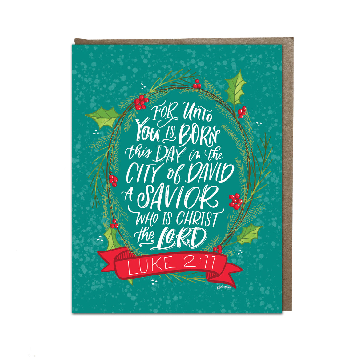 "Unto You Is Born This Day" card
