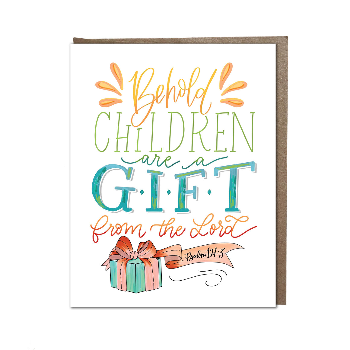 "Children are a Gift" card