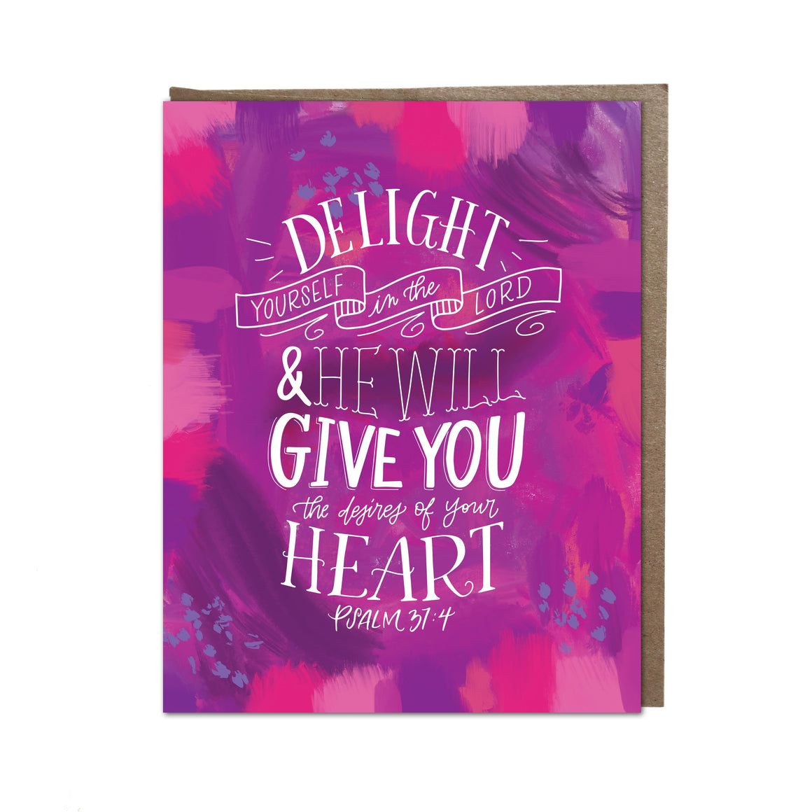 "Delight in the Lord" card