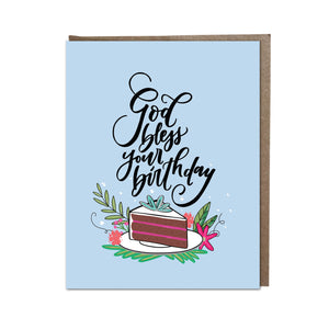 "God Bless Your Birthday" card