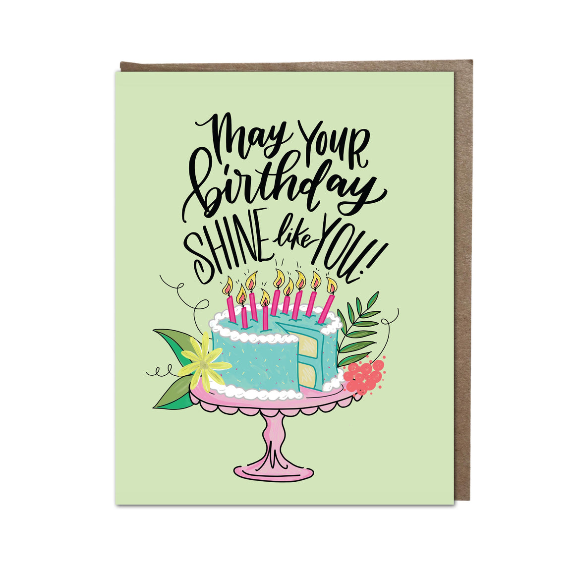 "Birthday Shine" card
