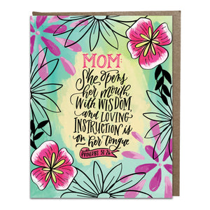 "Loving Instruction" card
