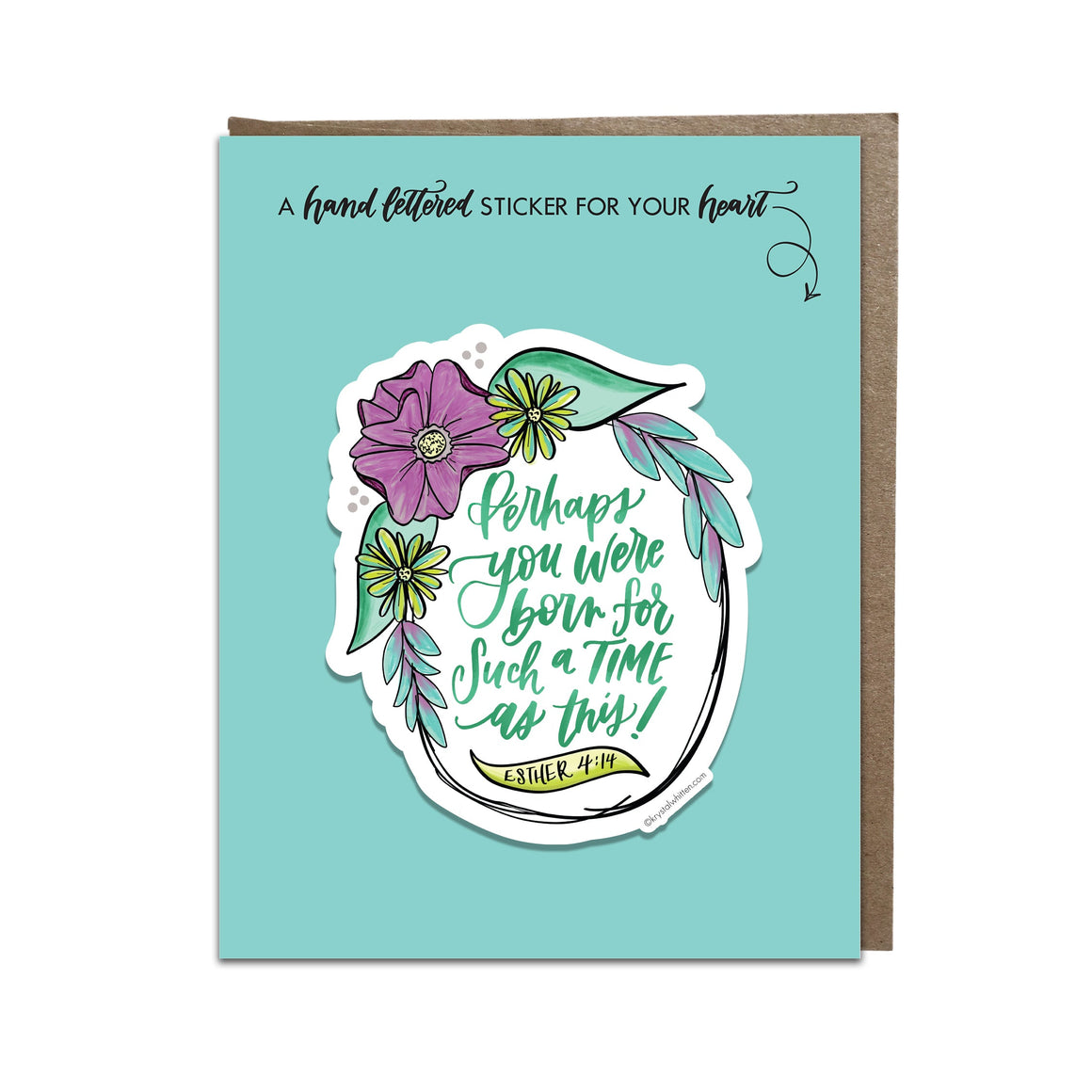 "For Such a Time as This" sticker card