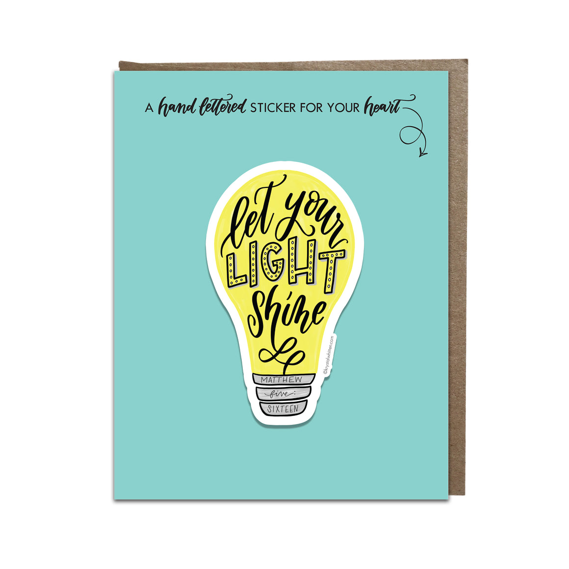 "Shine" sticker card