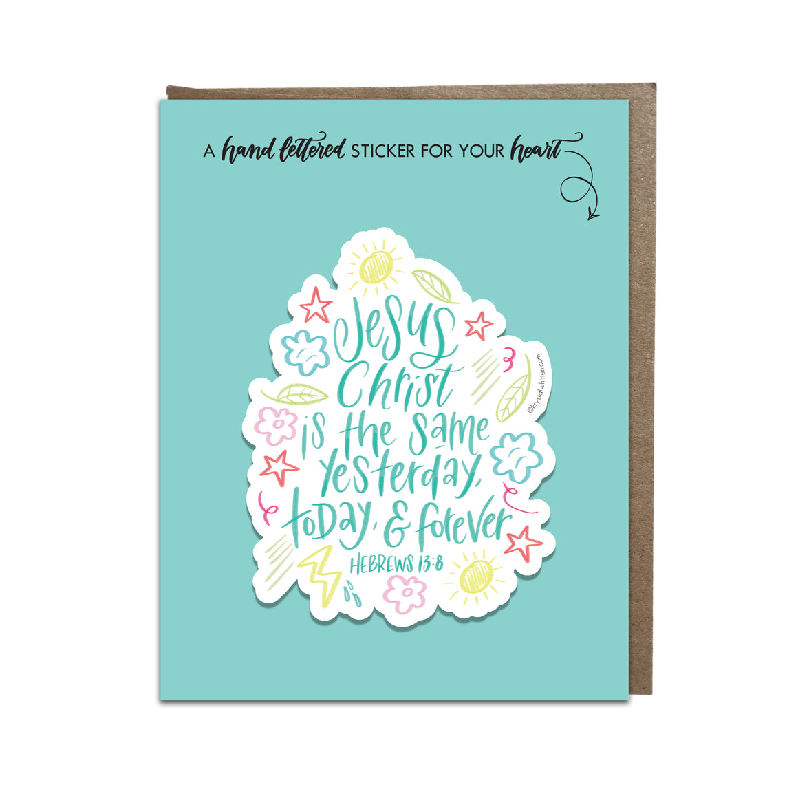"Jesus is the Same" sticker card