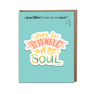 "It Is Well" sticker card