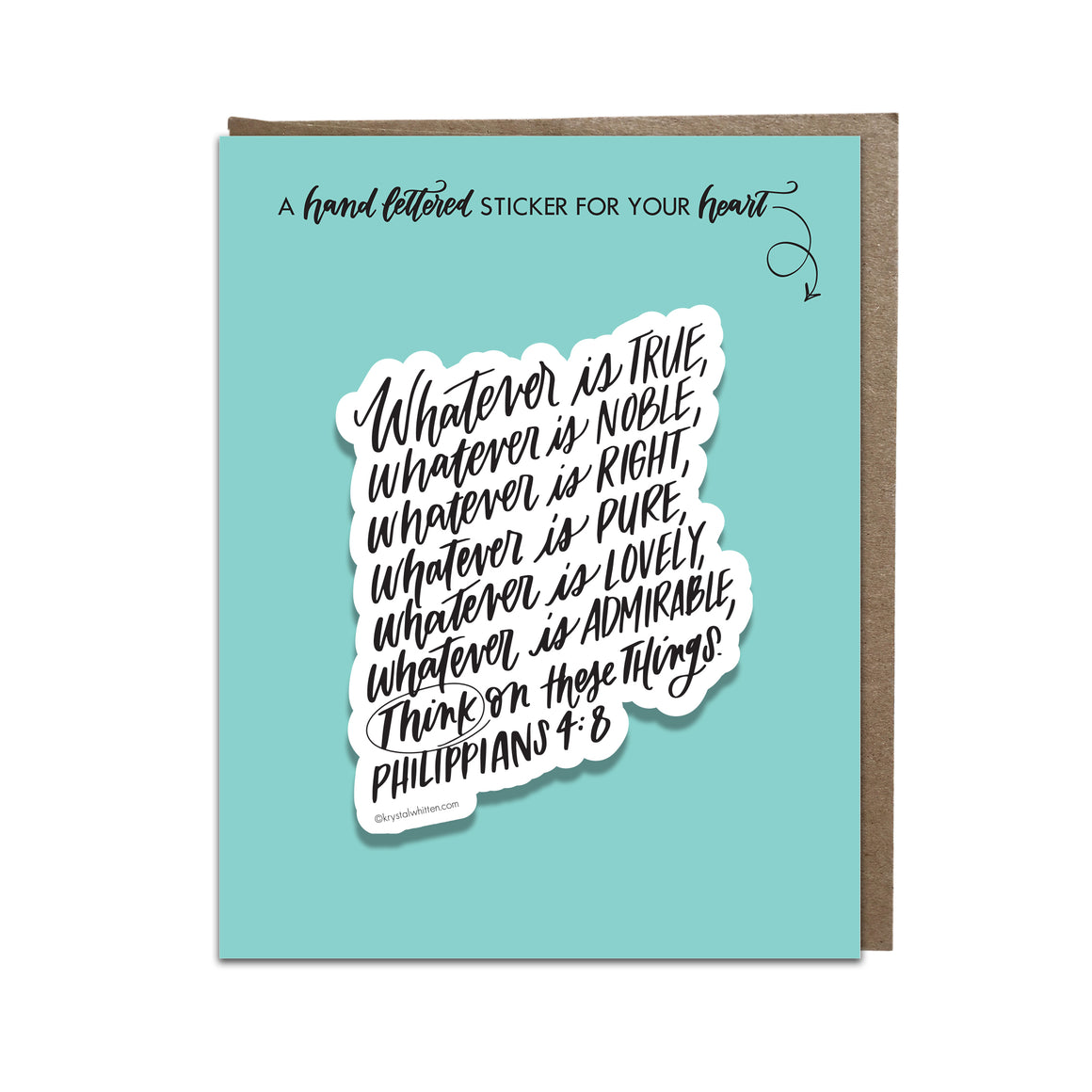 "Whatever" sticker card