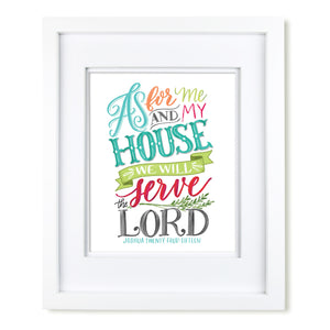 "As for Me and My House" [art print or canvas]