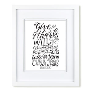 "In All Circumstances" scripture art print