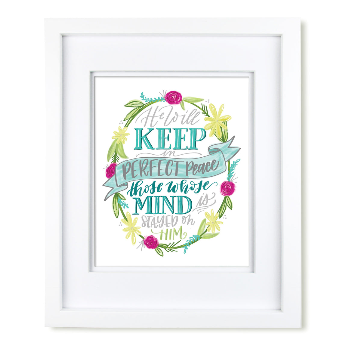 "Perfect Peace" scripture art print