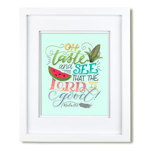 "Taste and See "  art print