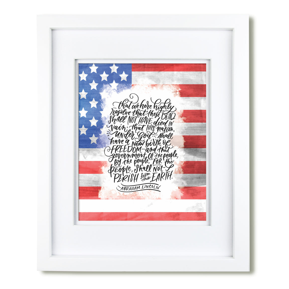 Abraham Lincoln quote art print