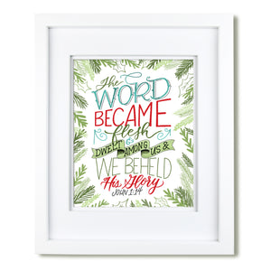 "The Word became Flesh" [art print or canvas]