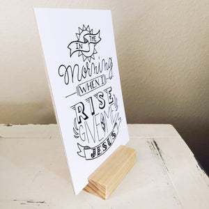 Pine Block Stand