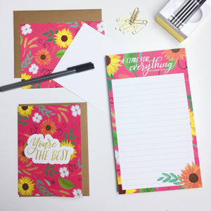 Cultivate Floral Flat Notes