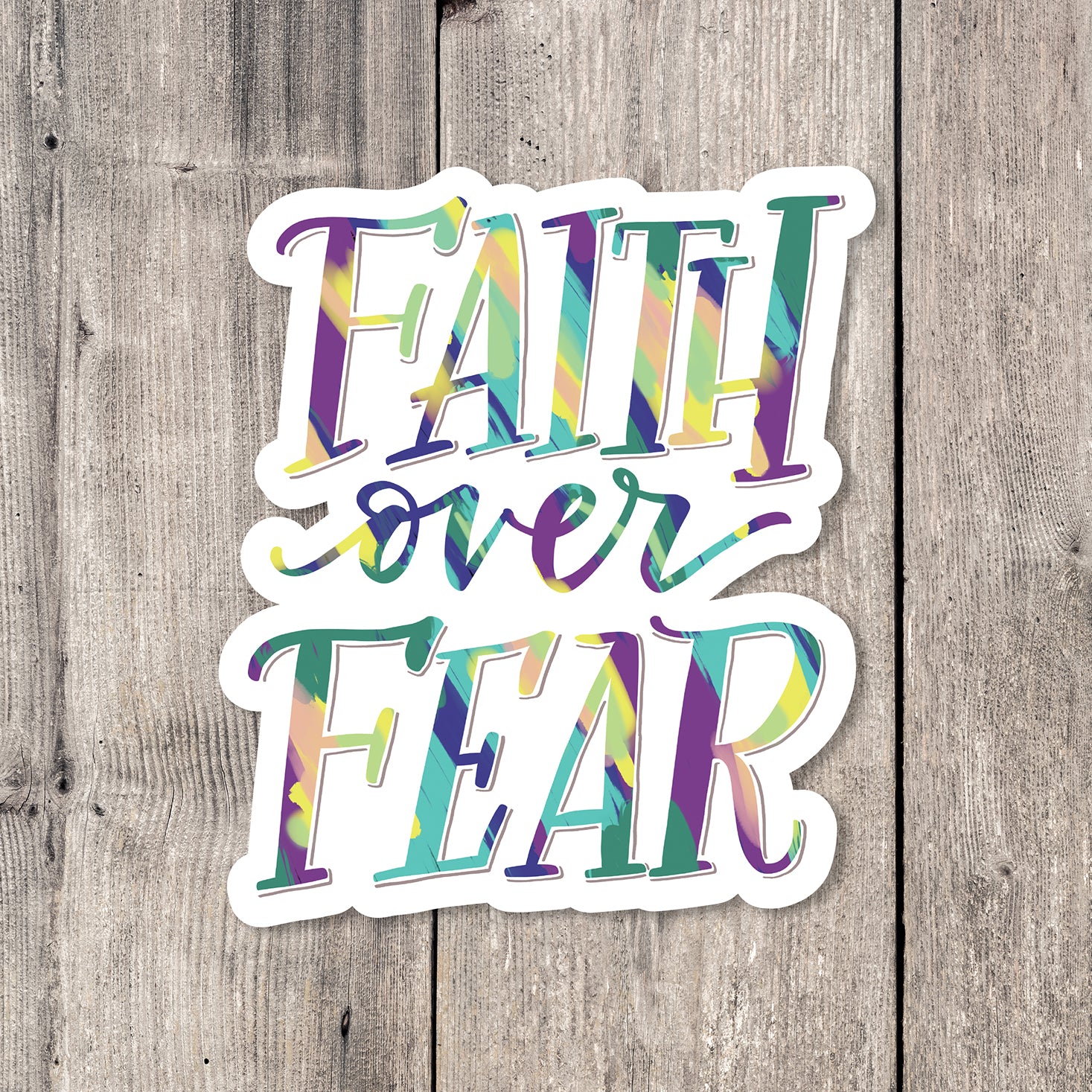 Pray About Everything sticker card - Krystal Whitten Studio