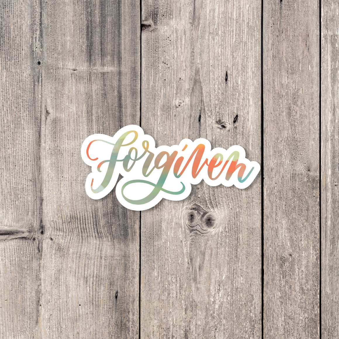 "Forgiven" sticker